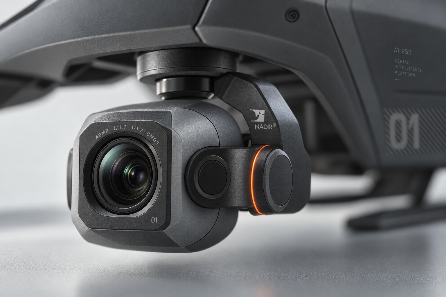 Gimbal sensor module close-up